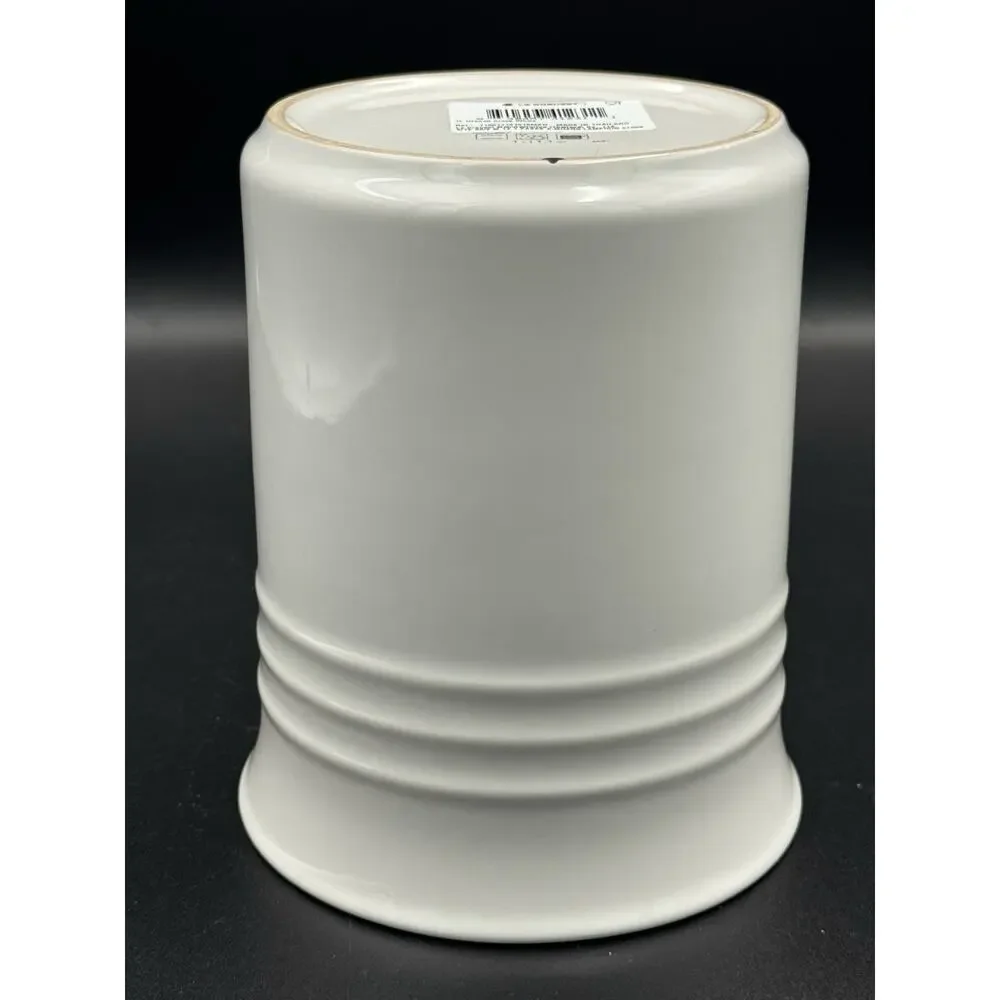 NWT Le Creuset Utensil Crock 1L White Stoneware Kitchen Tool Holder